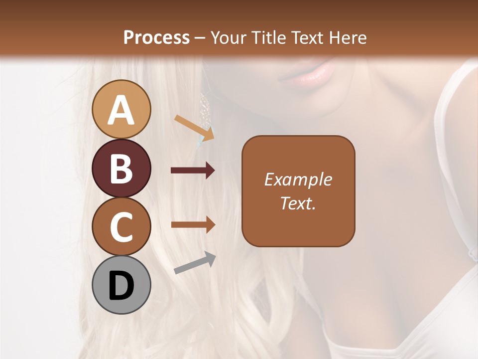 Woman Colouring Young PowerPoint Template