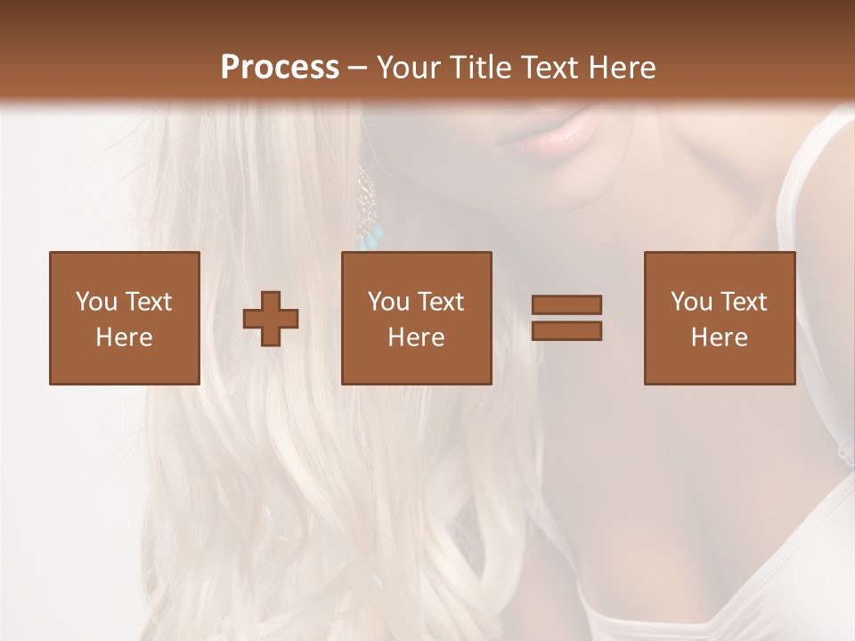 Woman Colouring Young PowerPoint Template