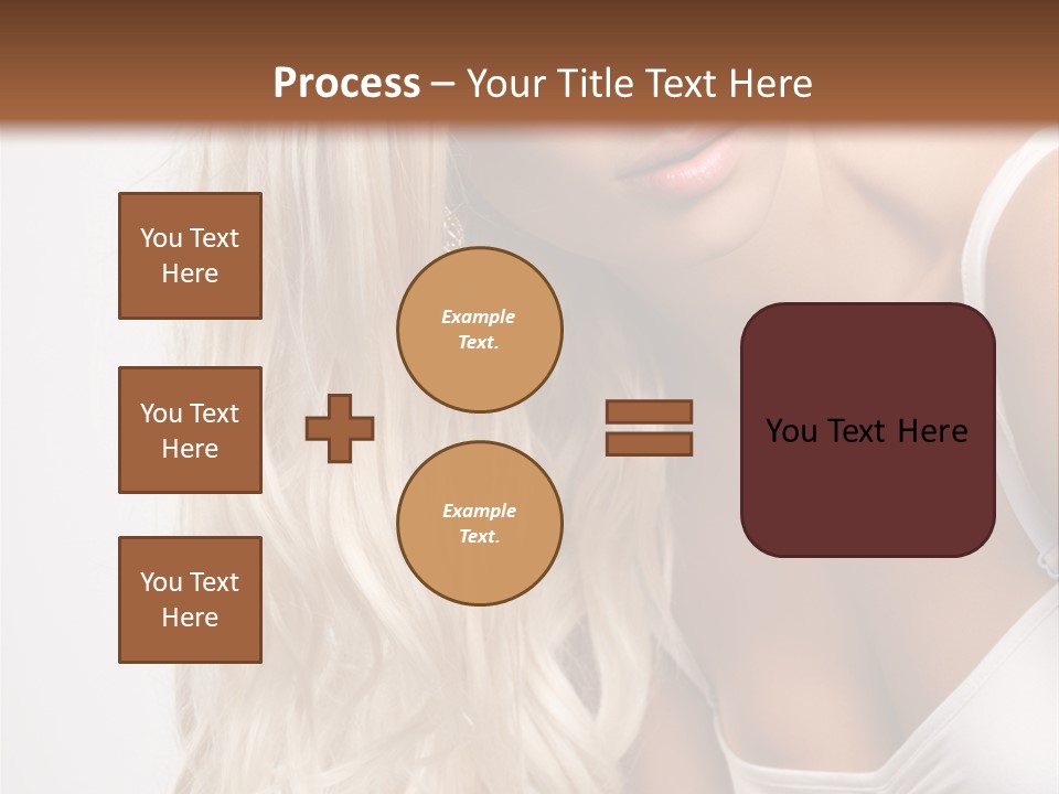 Woman Colouring Young PowerPoint Template