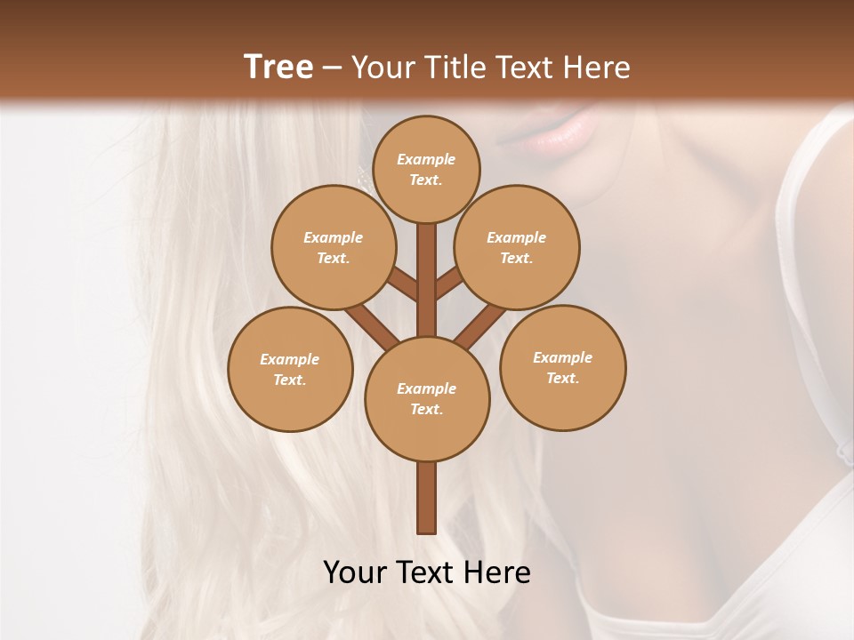 Woman Colouring Young PowerPoint Template