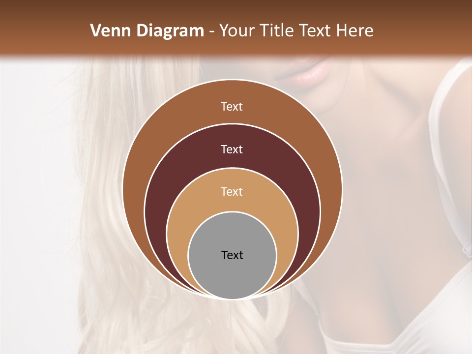 Woman Colouring Young PowerPoint Template