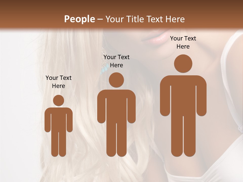 Woman Colouring Young PowerPoint Template