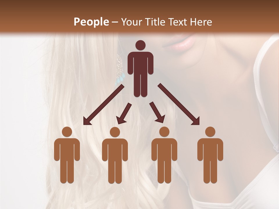 Woman Colouring Young PowerPoint Template