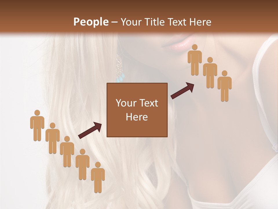 Woman Colouring Young PowerPoint Template