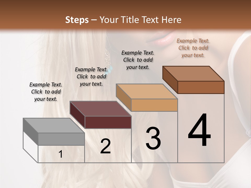 Woman Colouring Young PowerPoint Template