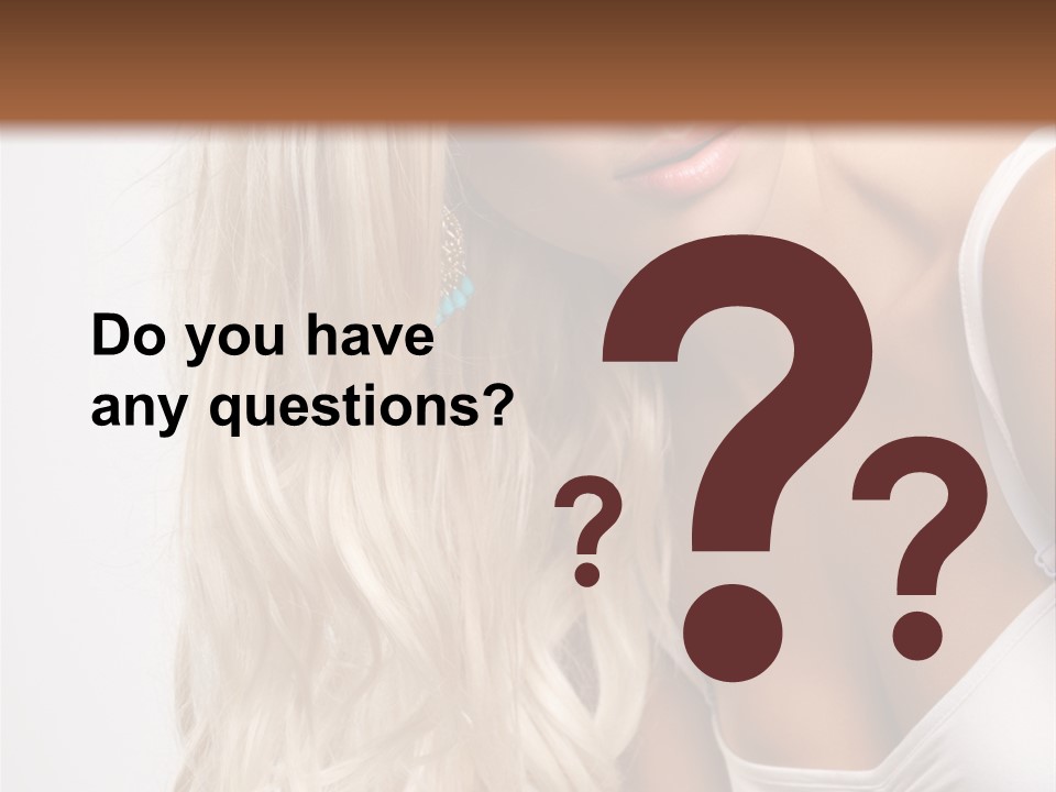 Woman Colouring Young PowerPoint Template