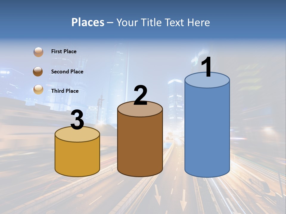 Car Drive Dark PowerPoint Template