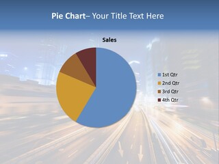 Car Drive Dark PowerPoint Template