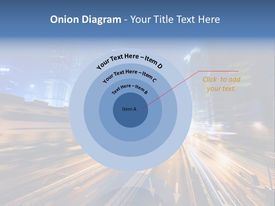 Car Drive Dark PowerPoint Template