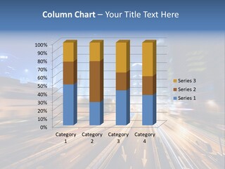 Car Drive Dark PowerPoint Template