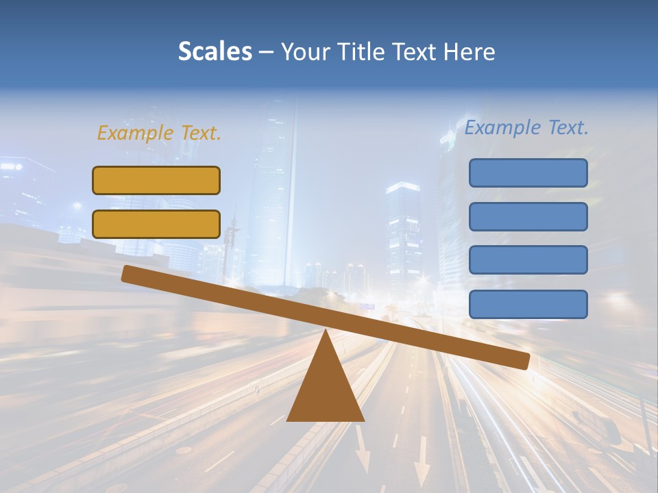 Car Drive Dark PowerPoint Template