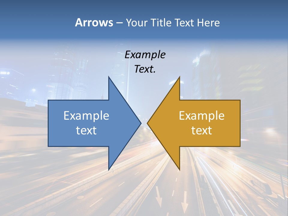 Car Drive Dark PowerPoint Template