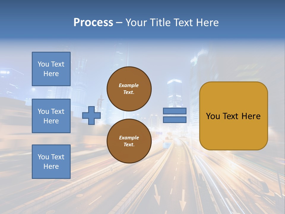 Car Drive Dark PowerPoint Template