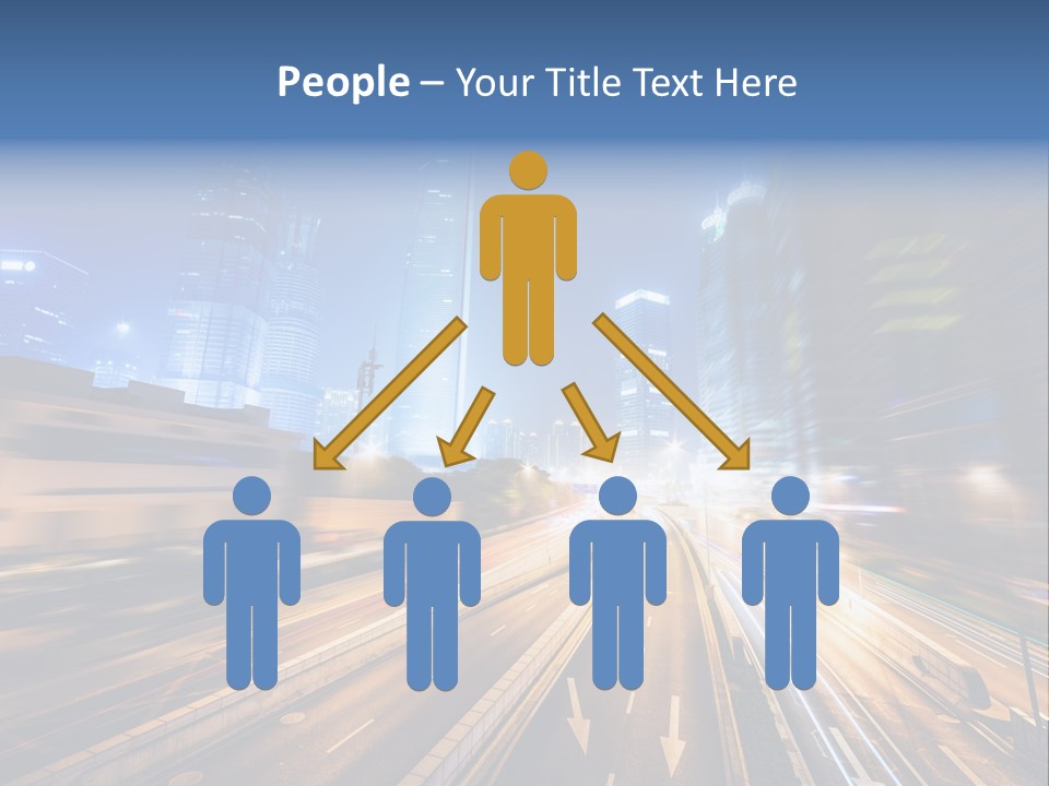 Car Drive Dark PowerPoint Template