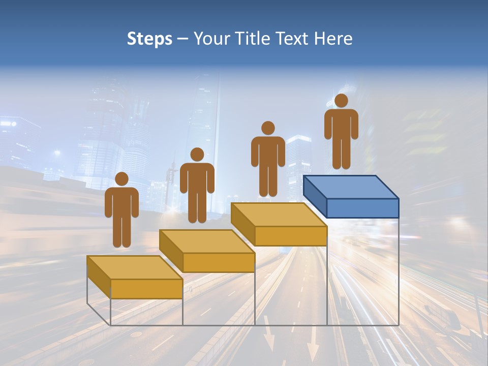 Car Drive Dark PowerPoint Template