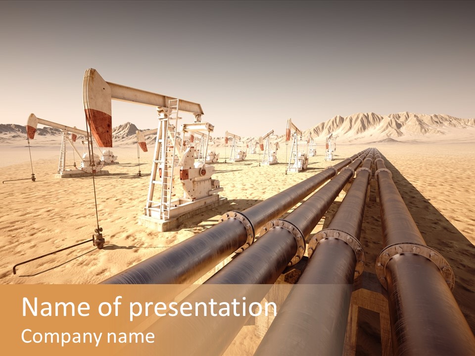 Desert Petrol Render PowerPoint Template