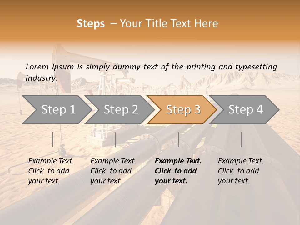 Desert Petrol Render PowerPoint Template