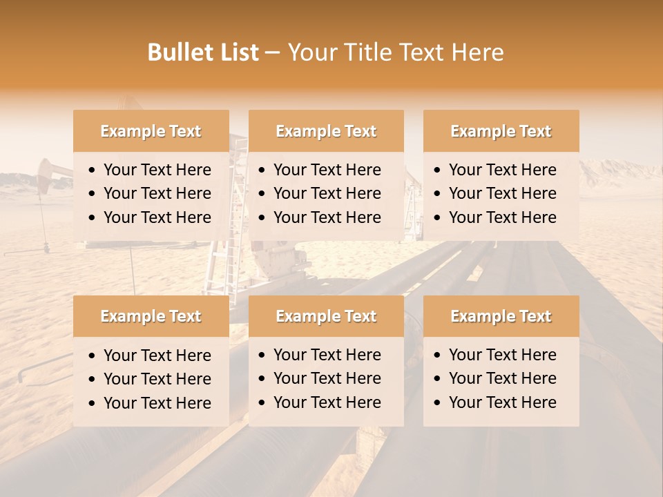 Desert Petrol Render PowerPoint Template