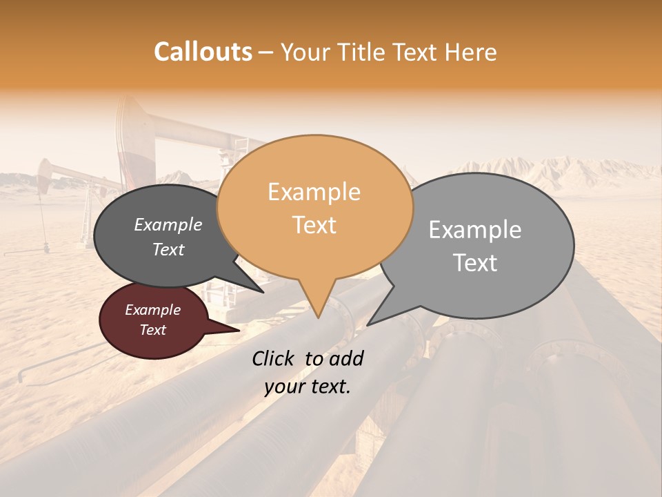 Desert Petrol Render PowerPoint Template