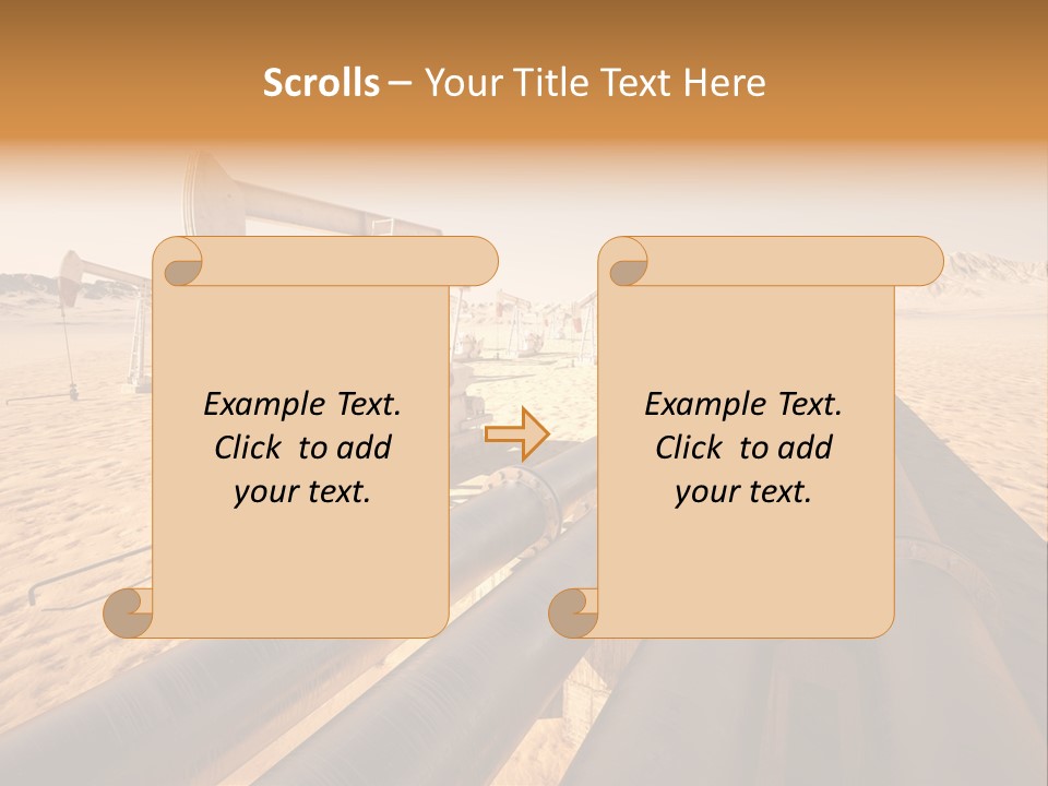 Desert Petrol Render PowerPoint Template
