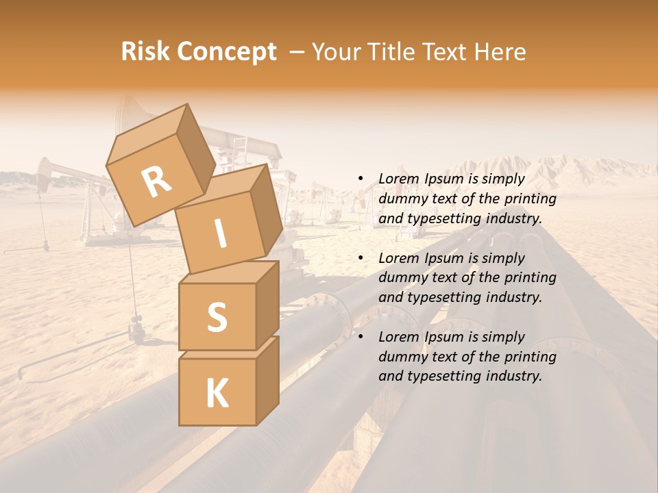 Desert Petrol Render PowerPoint Template