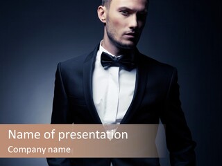 Adult Posing Fashion PowerPoint Template