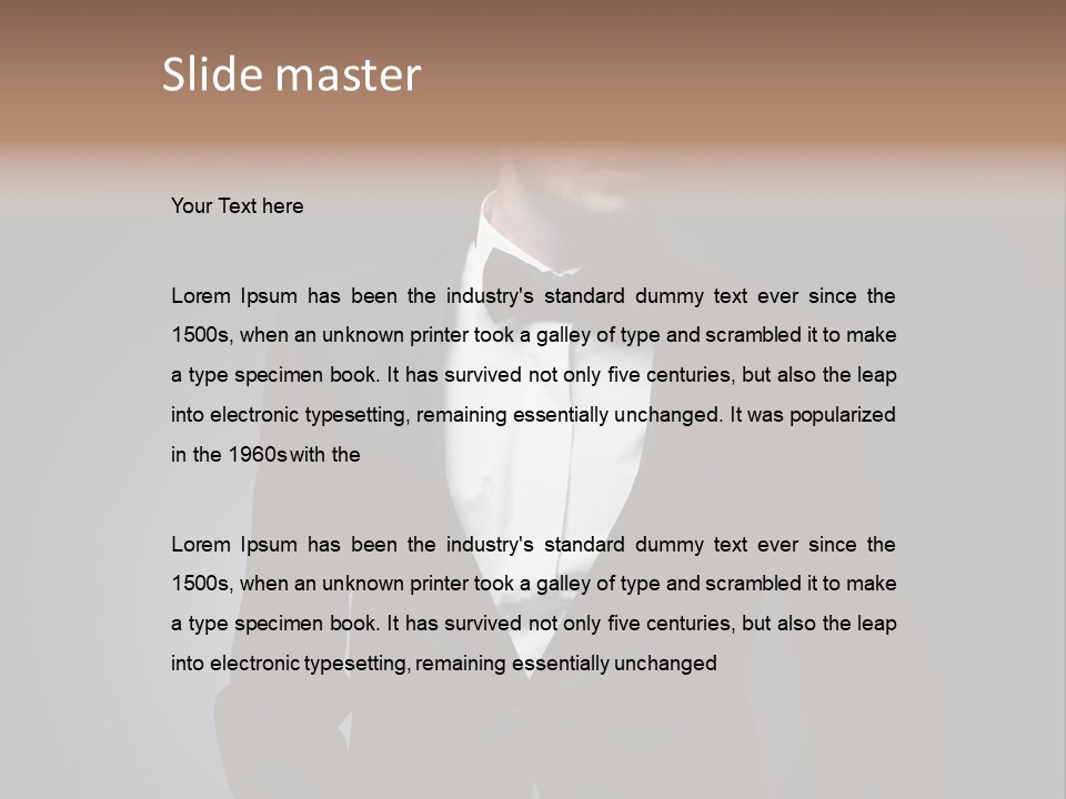 Adult Posing Fashion PowerPoint Template