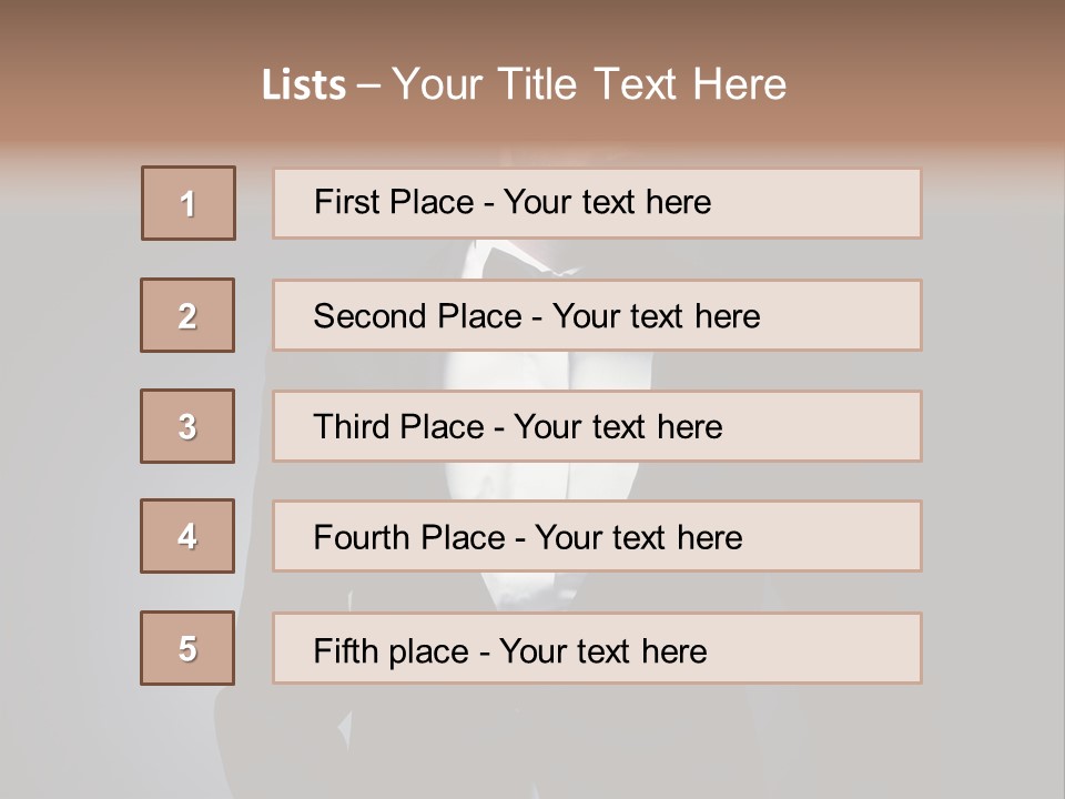 Adult Posing Fashion PowerPoint Template