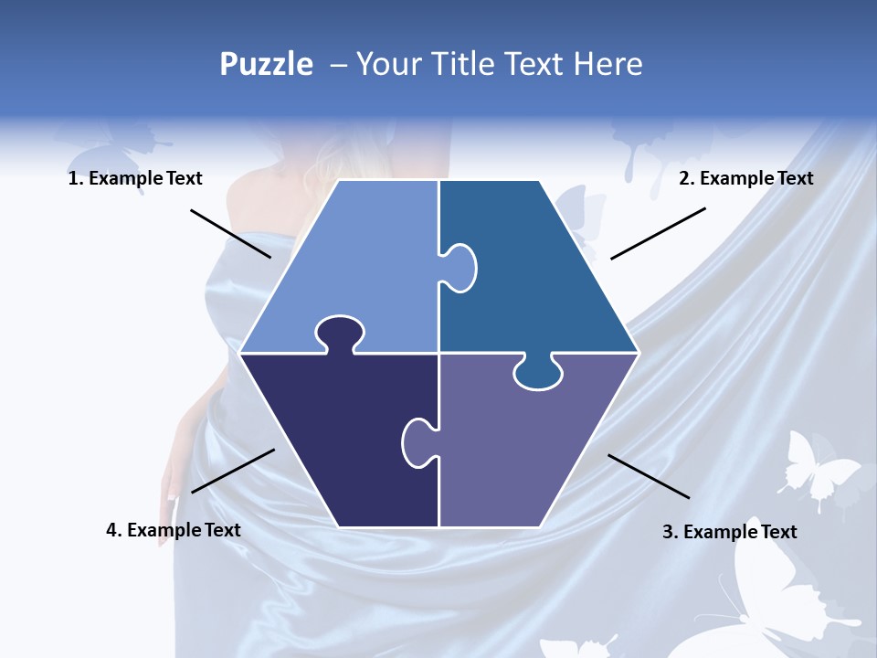 Hair Long Woman PowerPoint Template