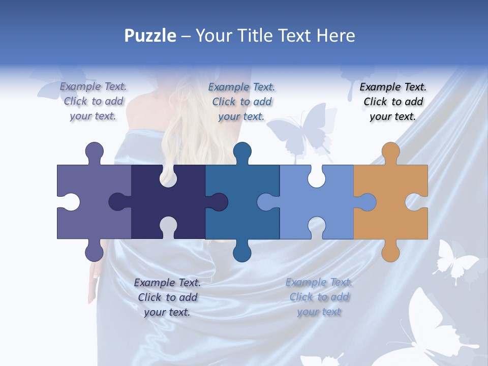 Hair Long Woman PowerPoint Template