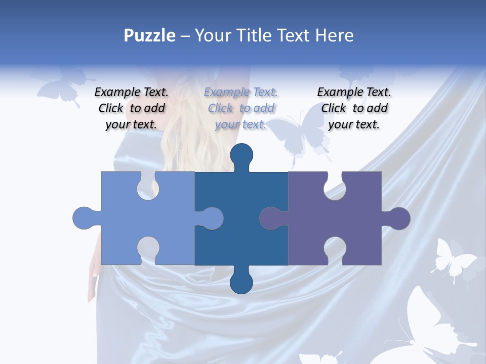 Hair Long Woman PowerPoint Template