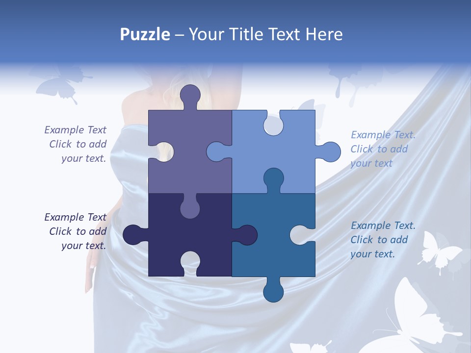 Hair Long Woman PowerPoint Template