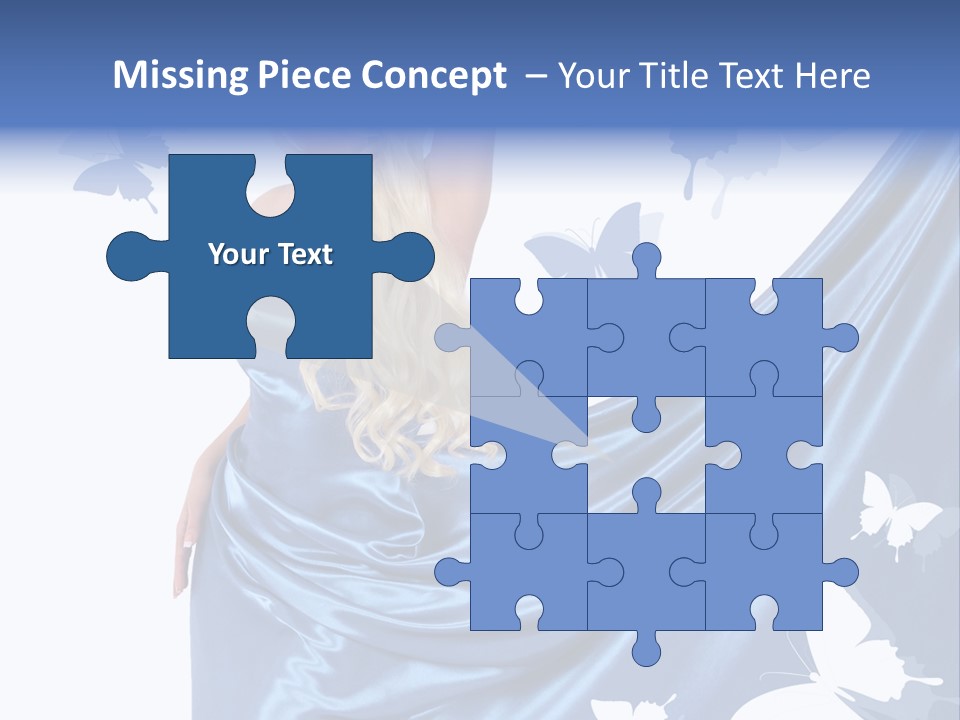 Hair Long Woman PowerPoint Template