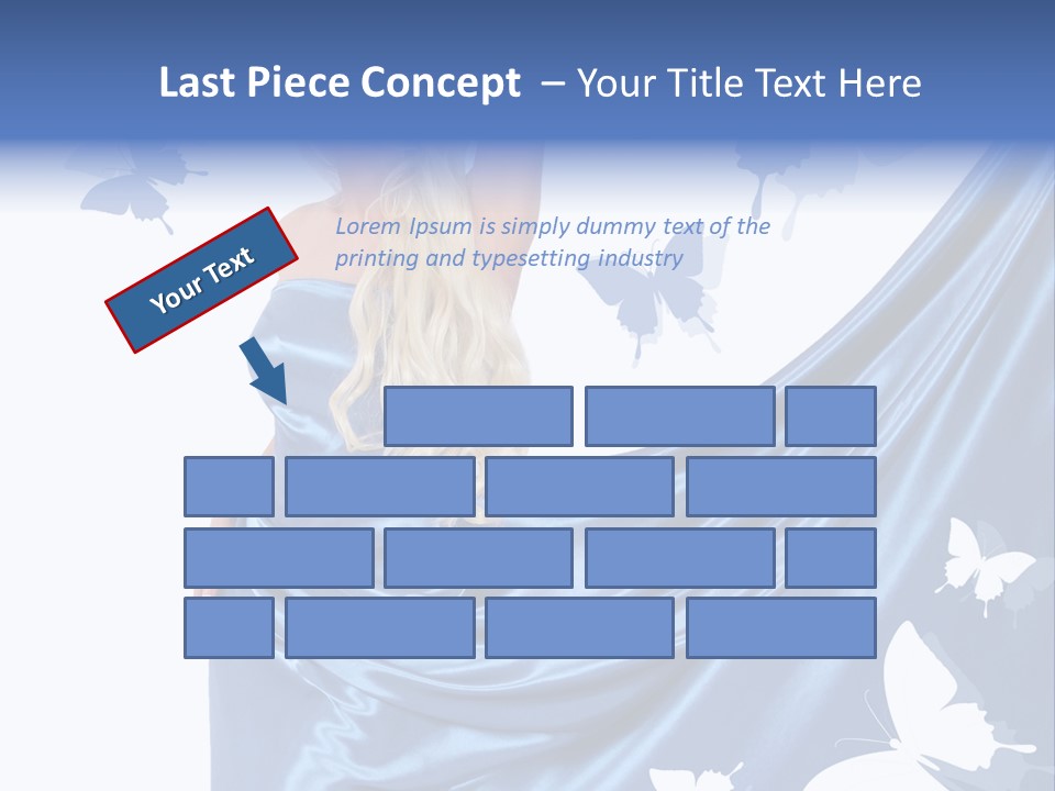 Hair Long Woman PowerPoint Template