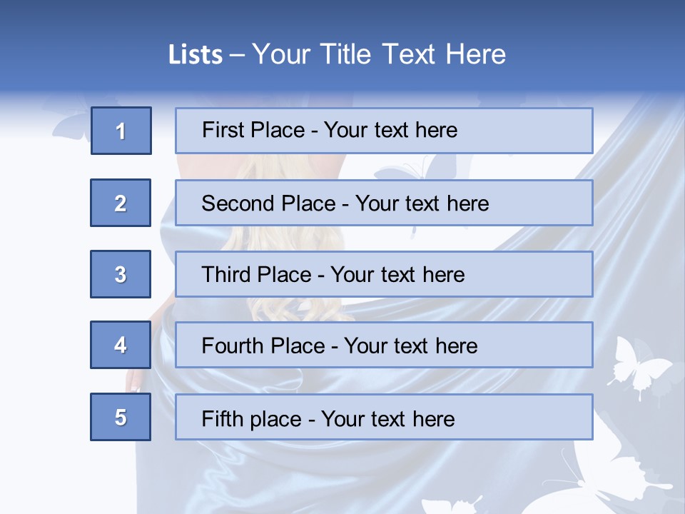 Hair Long Woman PowerPoint Template