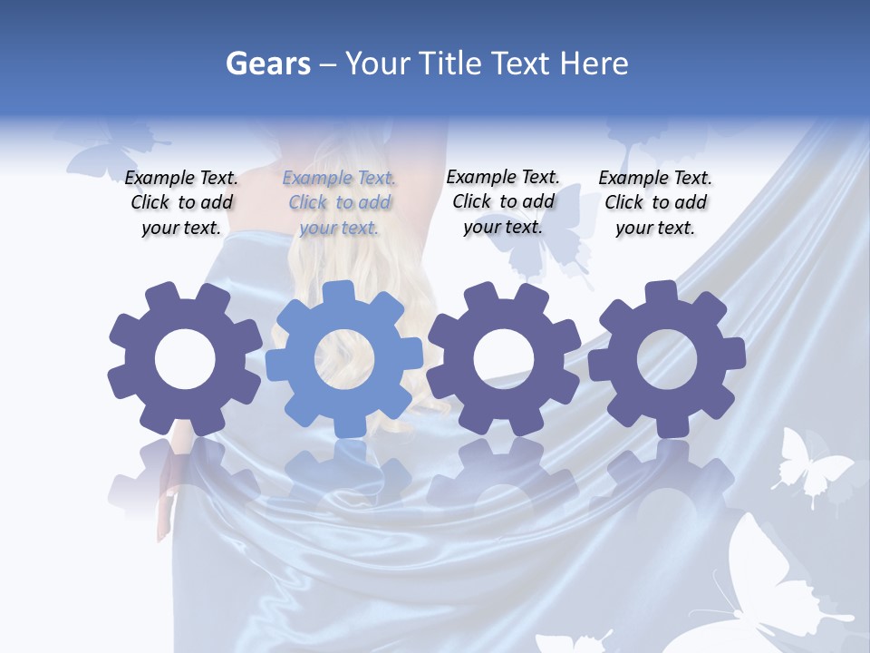 Hair Long Woman PowerPoint Template