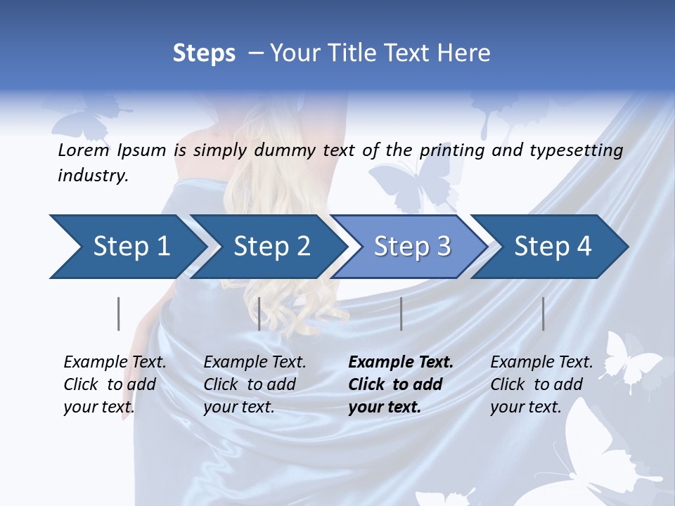 Hair Long Woman PowerPoint Template