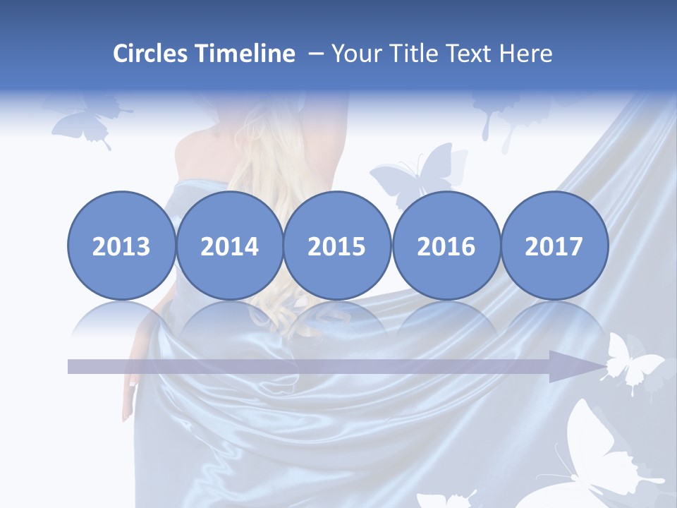 Hair Long Woman PowerPoint Template