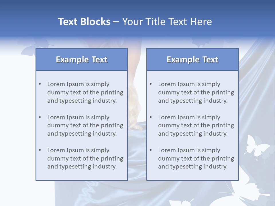 Hair Long Woman PowerPoint Template