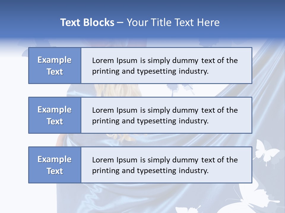 Hair Long Woman PowerPoint Template