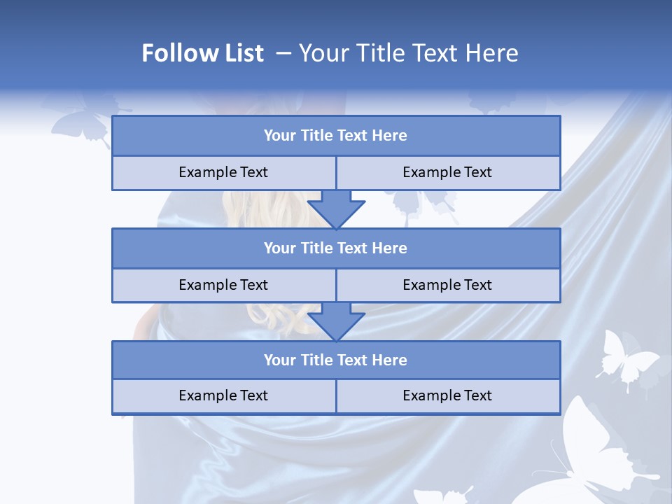 Hair Long Woman PowerPoint Template
