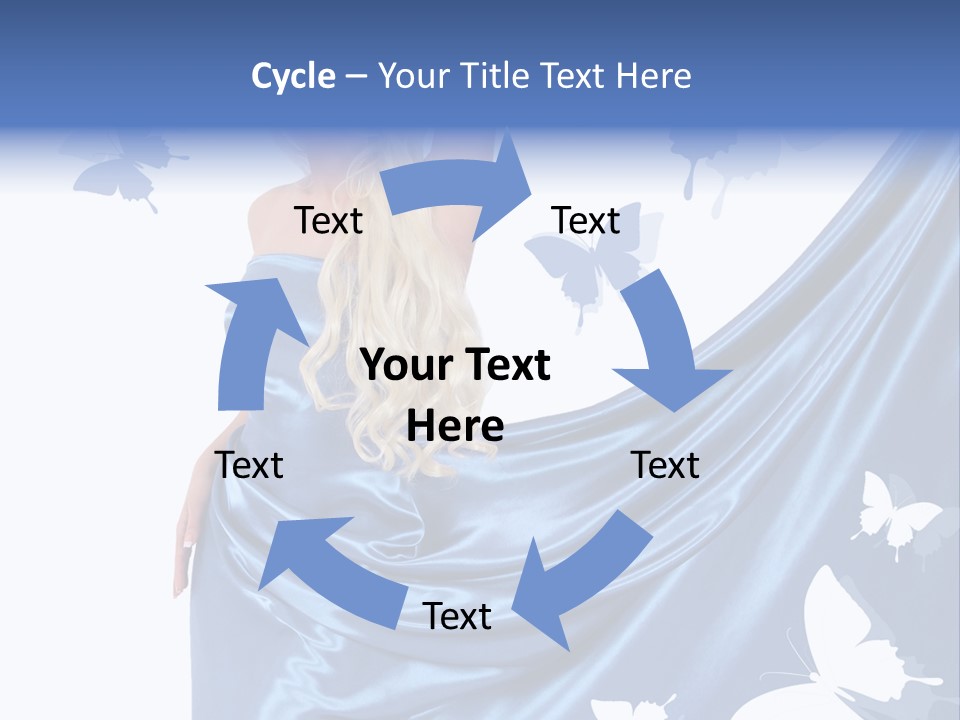 Hair Long Woman PowerPoint Template