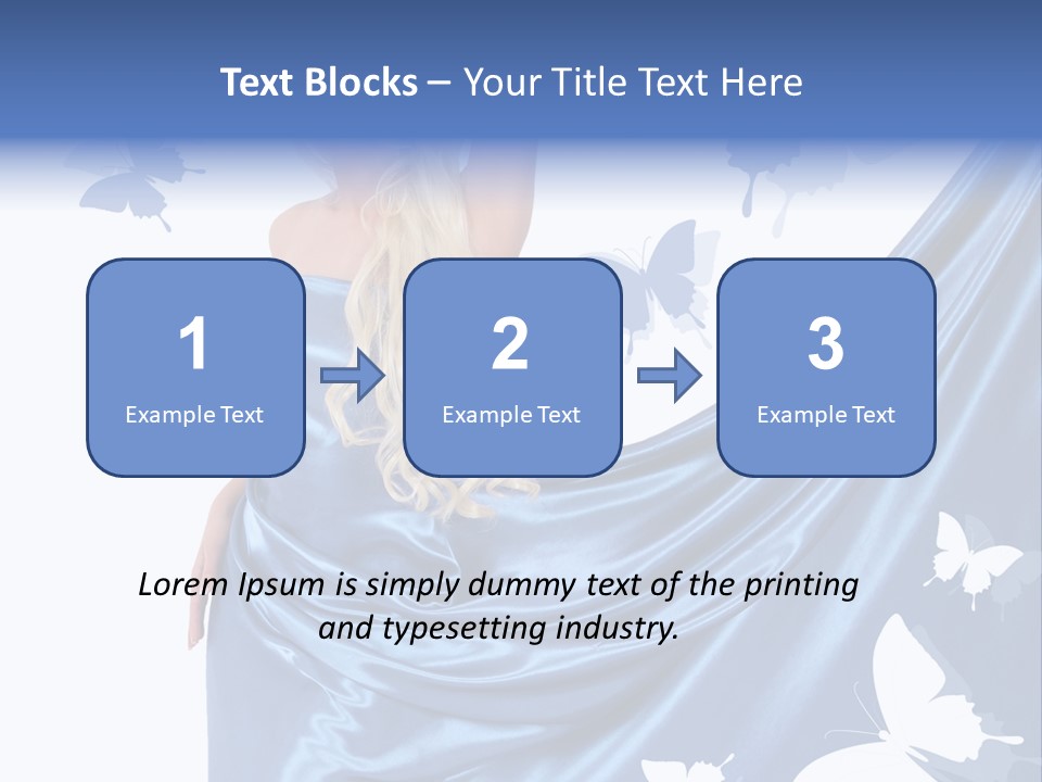 Hair Long Woman PowerPoint Template