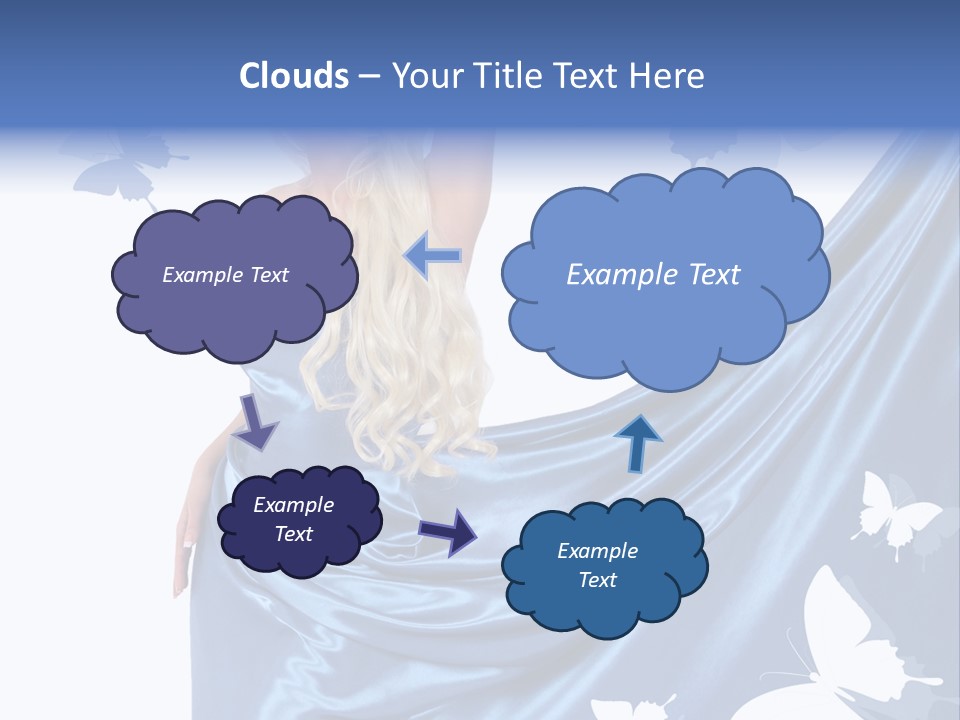 Hair Long Woman PowerPoint Template