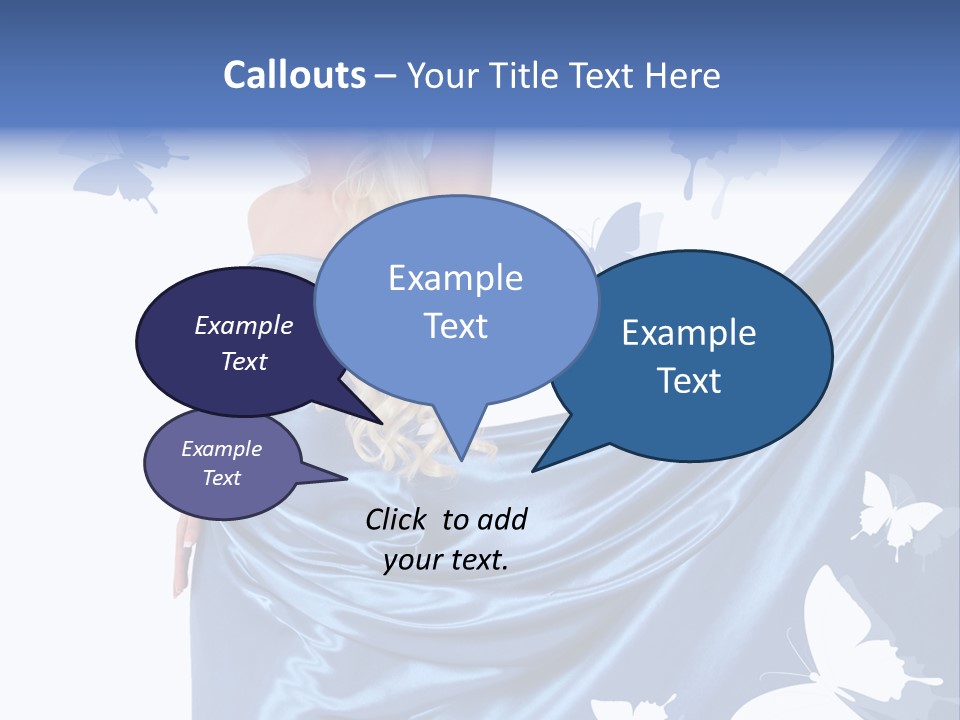 Hair Long Woman PowerPoint Template