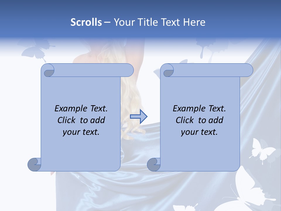 Hair Long Woman PowerPoint Template