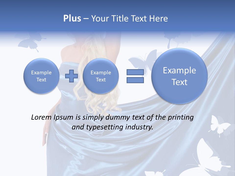 Hair Long Woman PowerPoint Template