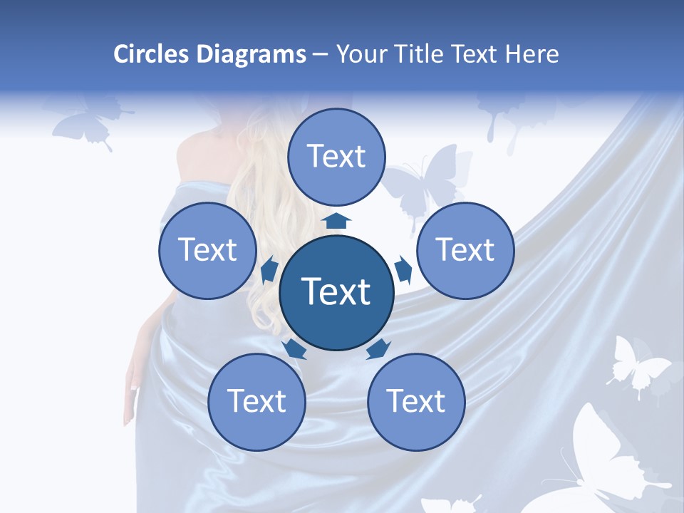 Hair Long Woman PowerPoint Template