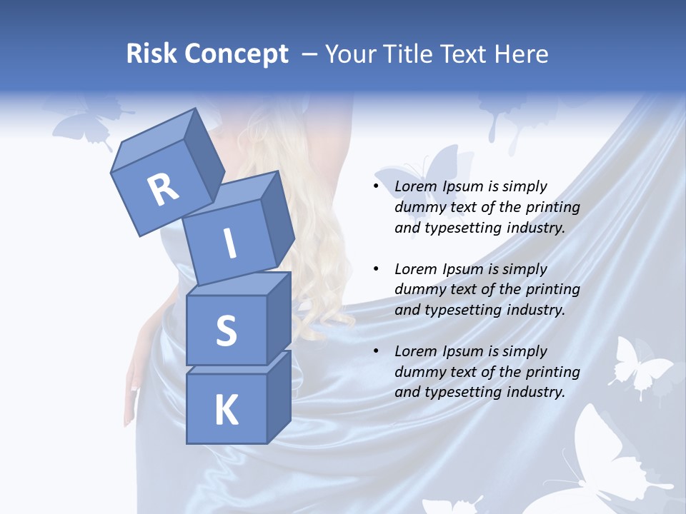 Hair Long Woman PowerPoint Template