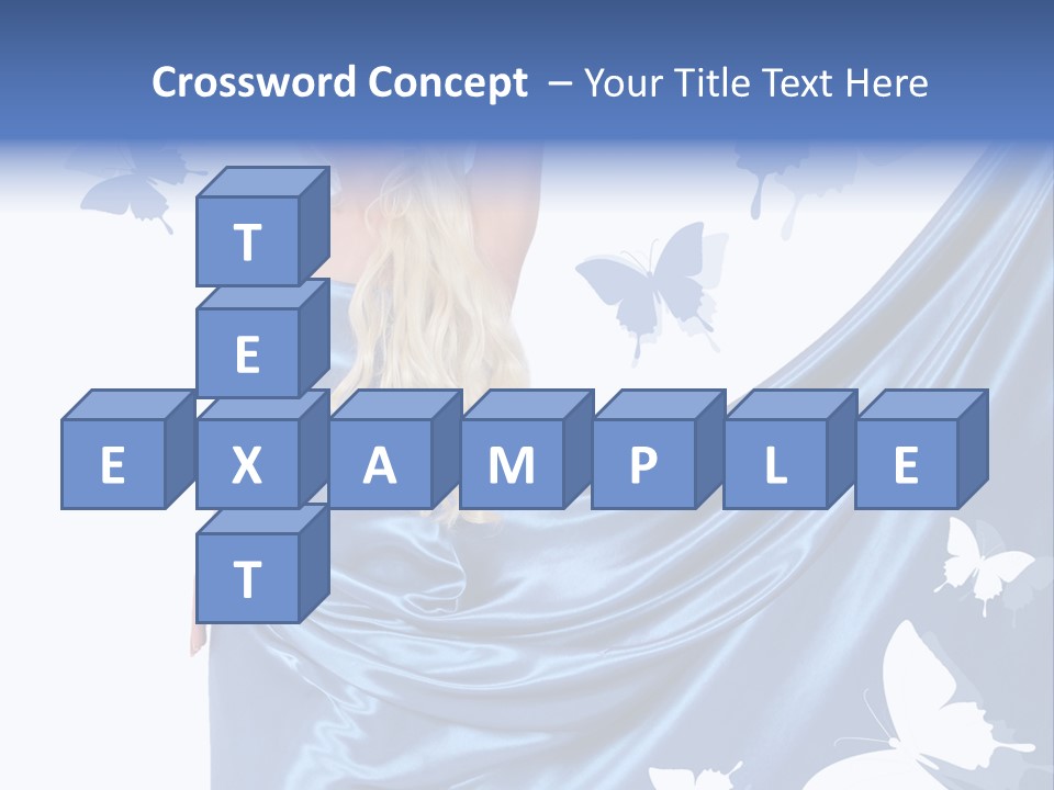 Hair Long Woman PowerPoint Template